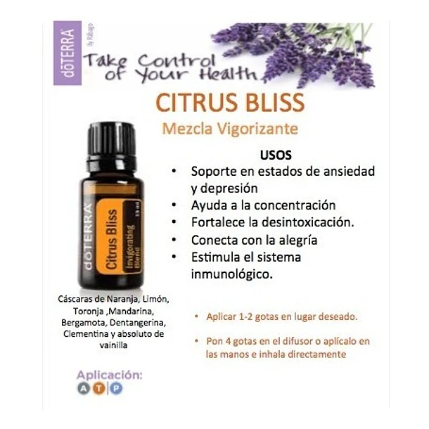 Aceite Esencial Doterra Citrus Bliss Mezcla Vigorizante 2