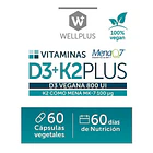 Wellplus Vitamina D3 + K2 Plus 60 Capsulas 4