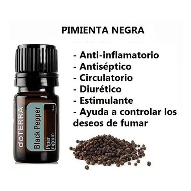 Aceite Esencial Doterra Pimienta Negra 5 Ml 2
