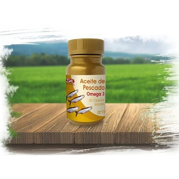 Aceite De Pescado Frasco Con 60 Cápsulas Blandas 1
