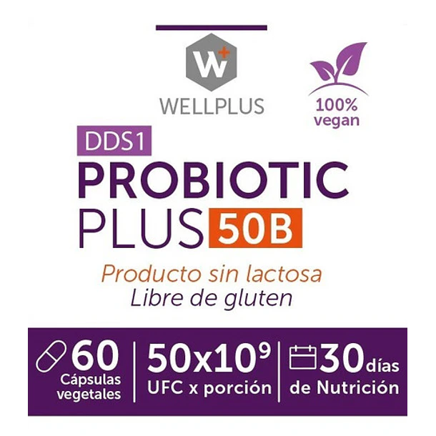 Wellplus Probiotico Plus 50billones 60 Capsulas 7
