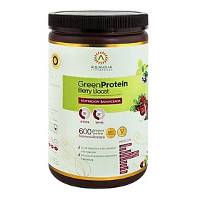 Aquasolar - Green Protein - Berry Boost 600g Polvo
