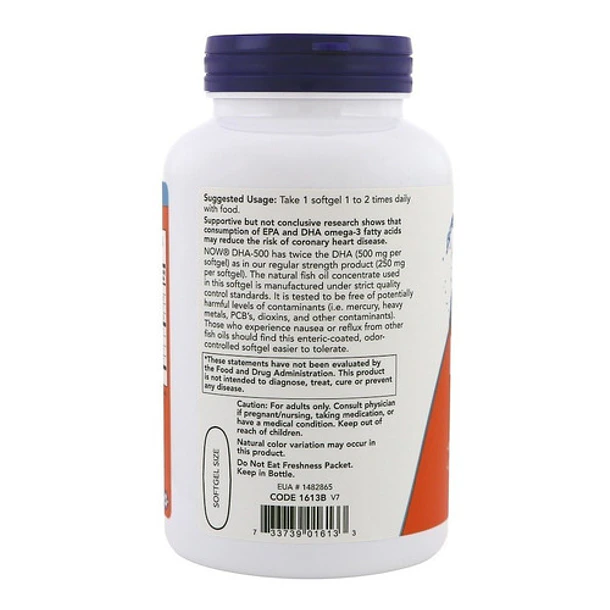 Omega-3 Dha 500 180 Capsulas 3