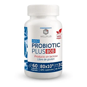 Wellplus Probiotico Plus 80b 60 Capsulas