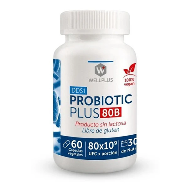 Wellplus Probiotico Plus 80b 60 Capsulas 1