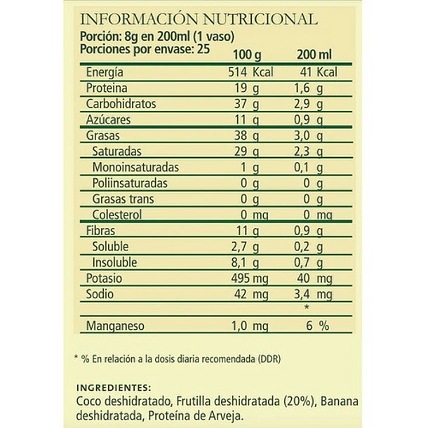 Aquasolar - Veggimilk Fresa 200g 2