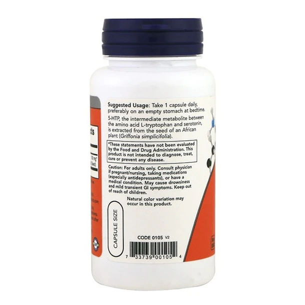 Now 5 Htp 50mg 60 Capsulas  3