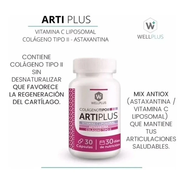 Wellplus Artiplus 30 Cápsulas ( Artritis - Artrosis) 3