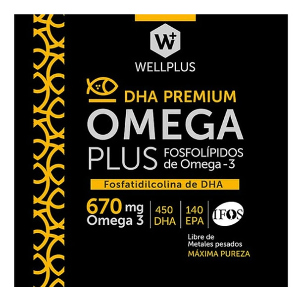 Wellplus Omega-3 Plus 670mg (fosfolípidos De Omega 3) 180cap 6