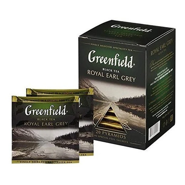 Greenfield - Té Negro En Hojas En Bolsitas Piramidales 40grs 2