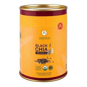 Aquasolar - Black Chía 220g 100% Orgánico