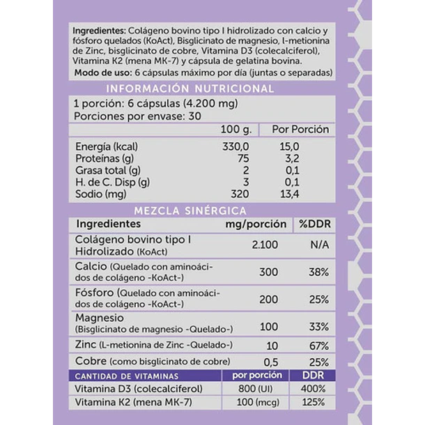 Wellplus Osteoplus 180 Cápsulas 2