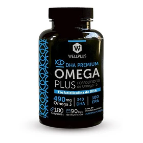 Wellplus Omega Plus 490mg (fosfolípidos De Omega 3) 180 Cáps