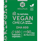 Wellplus Omega-3 Vegano 180 Cápsulas 2