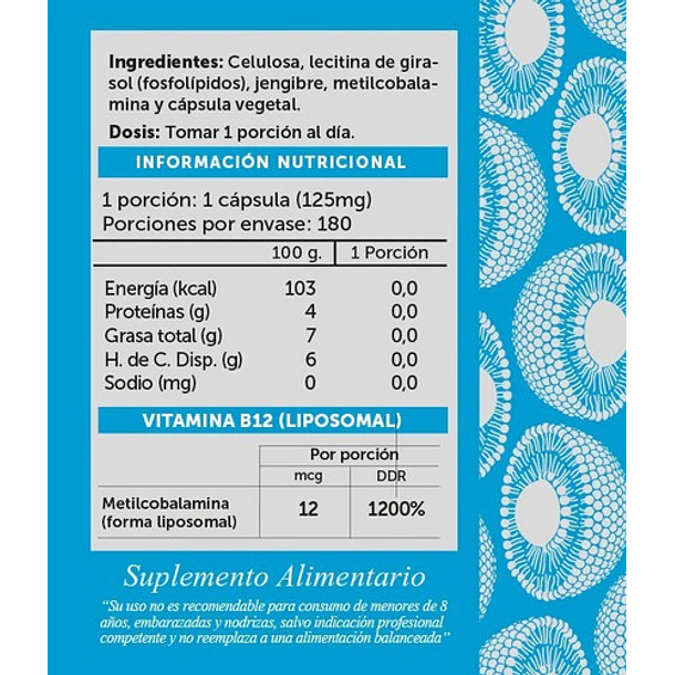 Wellplus Vitamina B12 Plus Liposomal 3
