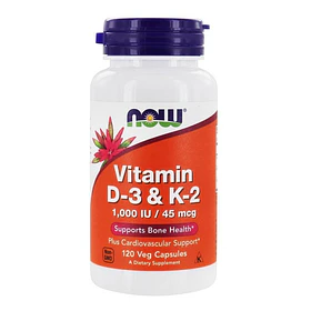 Now - Vitamina D3 + K2 1000 Ui