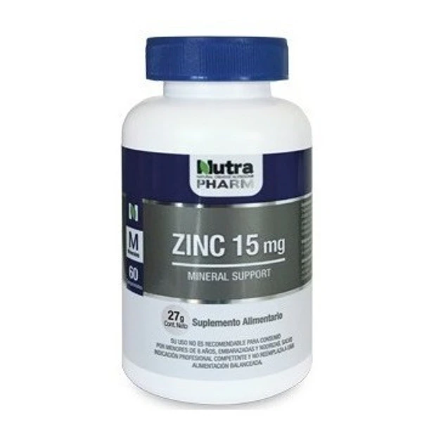 Nutrapharm - Zinc 15 Mg 60 Comprimidos