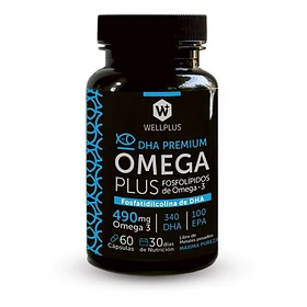 Wellplus Omega Plus 490mg (fosfolípidos De Omega 3) 60 Cáps
