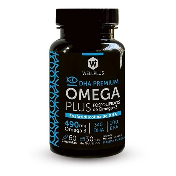 Wellplus Omega Plus 490mg (fosfolípidos De Omega 3) 60 Cáps 1