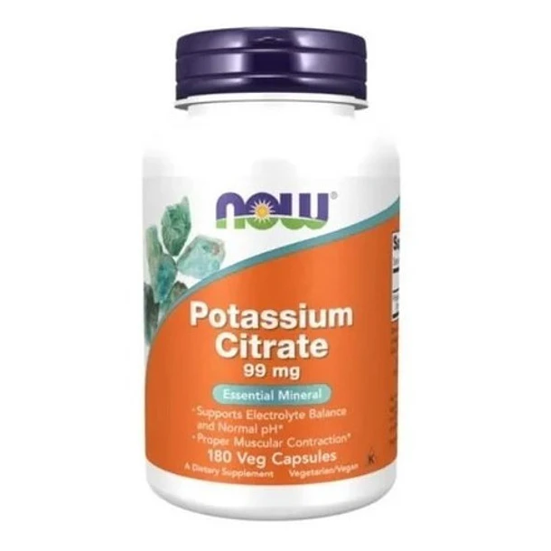 Now- Citrato De Potasio Mineral Esencial 99 Mg. - 180 Cáp 1