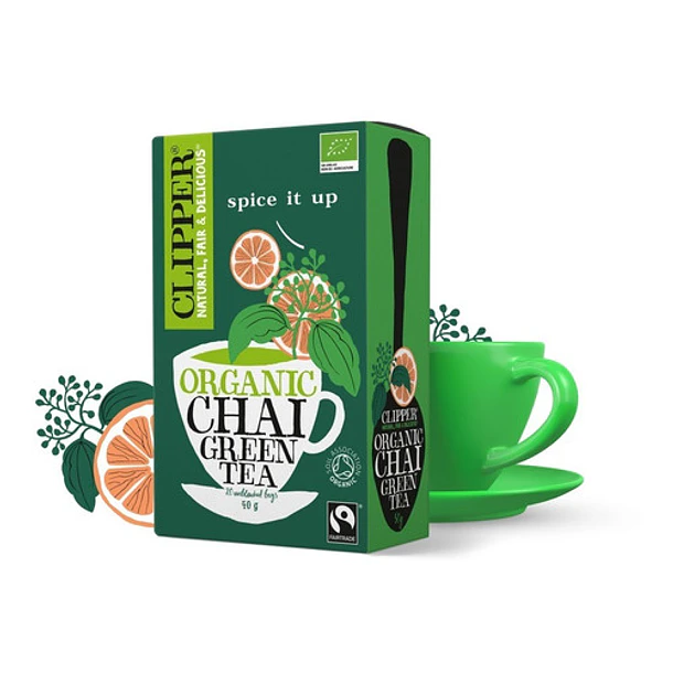 Té Clipper Organic Chai Green Tea 40 Gr.