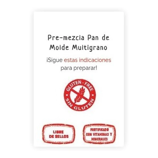 Harina Premezcla Pan Rengun Multigrano 400 Grs (sin Gluten) 2