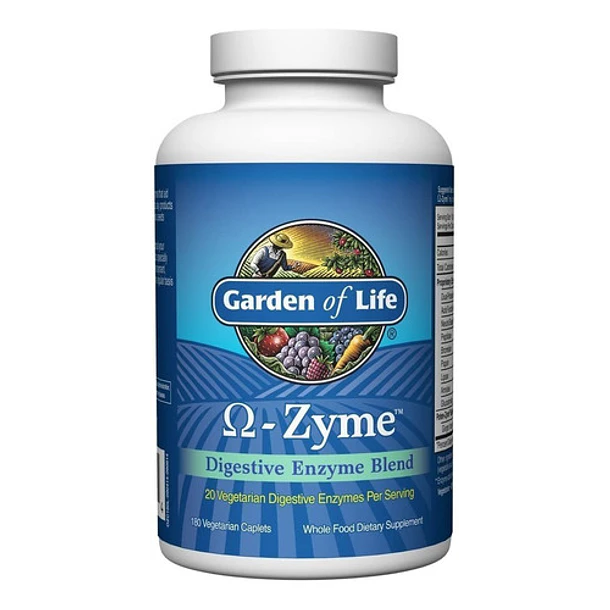 Garden Of Life - Enzimas Digestivas -  180 Cáps Vegetales 1