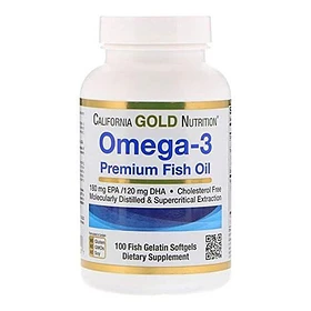 Gold Nutrition - Omega-3  Premium Fish  100 Caps