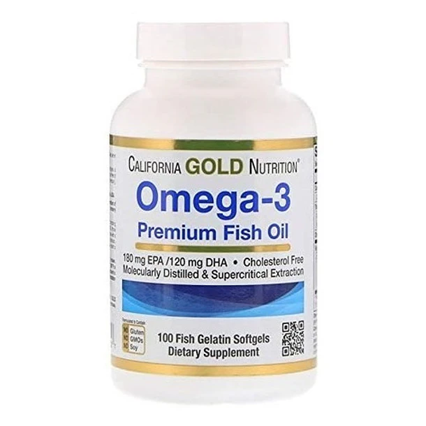 Gold Nutrition - Omega-3  Premium Fish  100 Caps 1