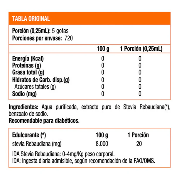 D'stevia 180ml Liquido 3