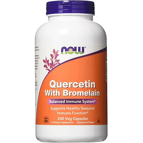 Quercetina Con Bromelina Now Foods 240 Capsulas