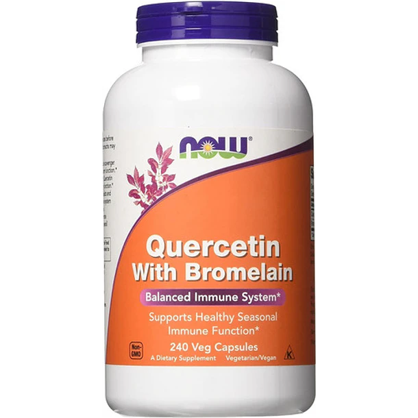 Quercetina Con Bromelina Now Foods 240 Capsulas