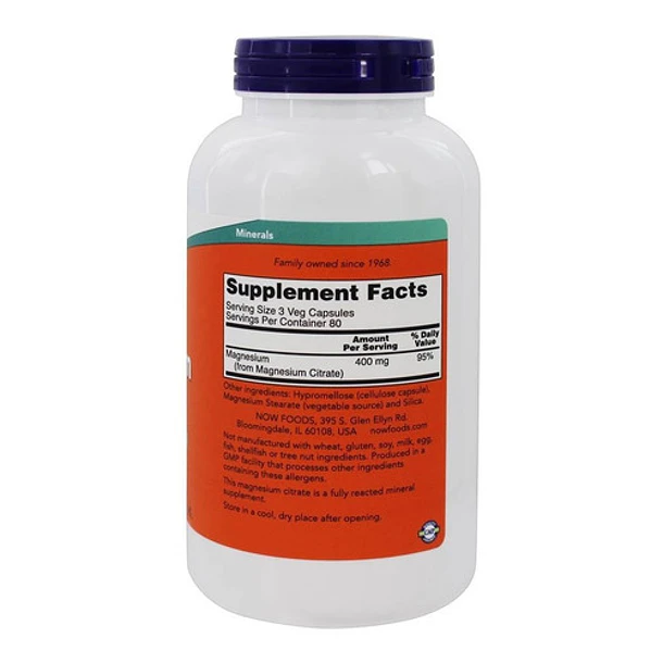 Magnesio Citrate Now 240 Capsulas - Sistema Nervioso 2