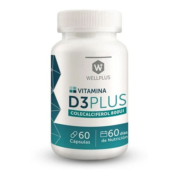 Vitamina D3 Plus | Colecalciferol 800 Ui | 60 Caps. 1