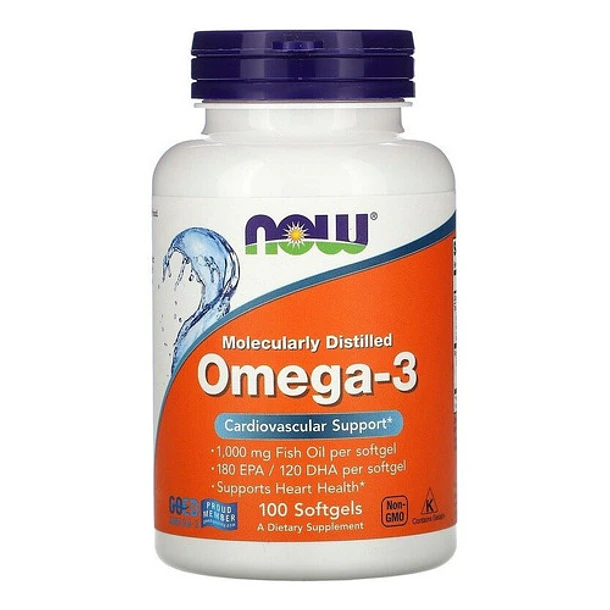 Now Foods - Omega-3, 100 Cápsulas Blandas 1