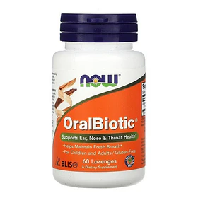 Now - Oral Biotic 60 Lozenges