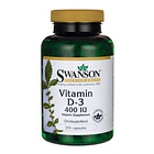 Swanson - Vitamina D3 250 Caps 400 Ui  1