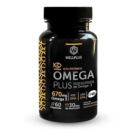 Wellplus Omega Plus 670mg (fosfolípidos De Omega 3) 60caps