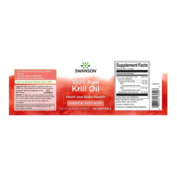 Swanson - 100% Pure Krill Oil 60 Sotgels 3