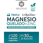 Magnesio Quelado Triple+zinc Wellplus 120 Cápsulas X 2 Un. 4