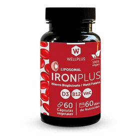 Wellplus - Hierro Iron Plus 60 Capsulas