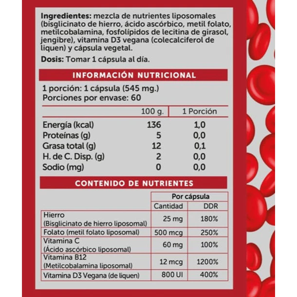 Wellplus - Hierro Iron Plus 60 Capsulas 2