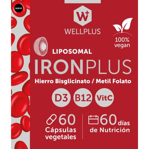 Wellplus - Hierro Iron Plus 60 Capsulas 4