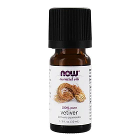 Aceite Esencial Now Vetiver 100% Puro 10 Ml