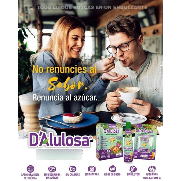 Pastillas Endulsante Natural D´alulosa 500 Unidades 5