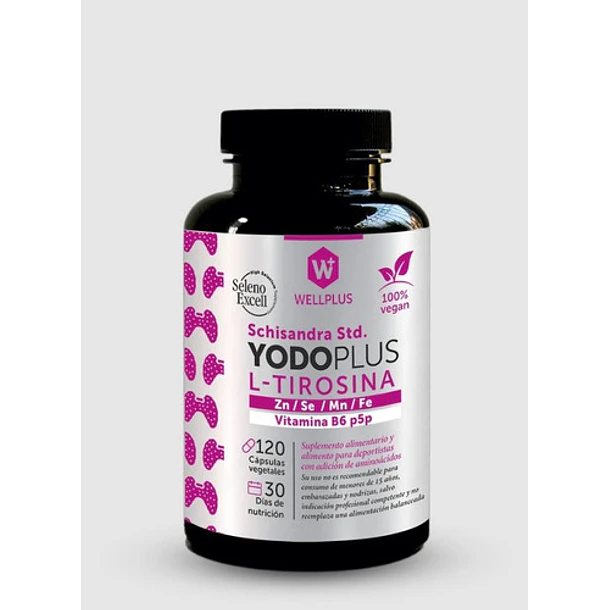 Wellplus - Yodo Plus L-tirosina 120 Caps 1