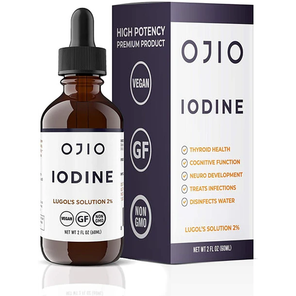 Ojio Solución De Yodo Lugol - Apoyo Tiroideo- 30 Ml 1