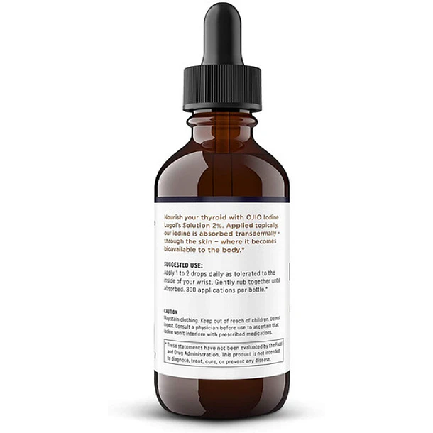 Ojio Solución De Yodo Lugol - Apoyo Tiroideo- 30 Ml 5