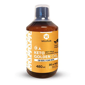 Wellplus - Keto Golden Oil Mct Plus Curcumin 480 Ml 