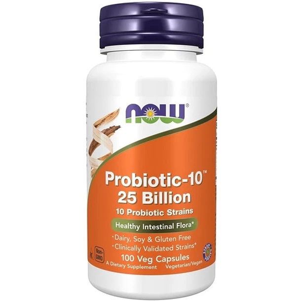 Now  Foods - Probiotico 10 Cepa 25 Billones *100 Caps 1